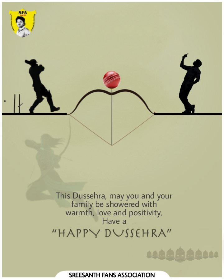 SreesanthFans's tweet photo. #विजयादशमी Happy Dussehra #Dussehra #HappyDussehra #Dussehra2021 #Sreesanth #SreesanthFans @sreesanth36 #kerala #cricket #india https://t.co/bEiWKU4woO