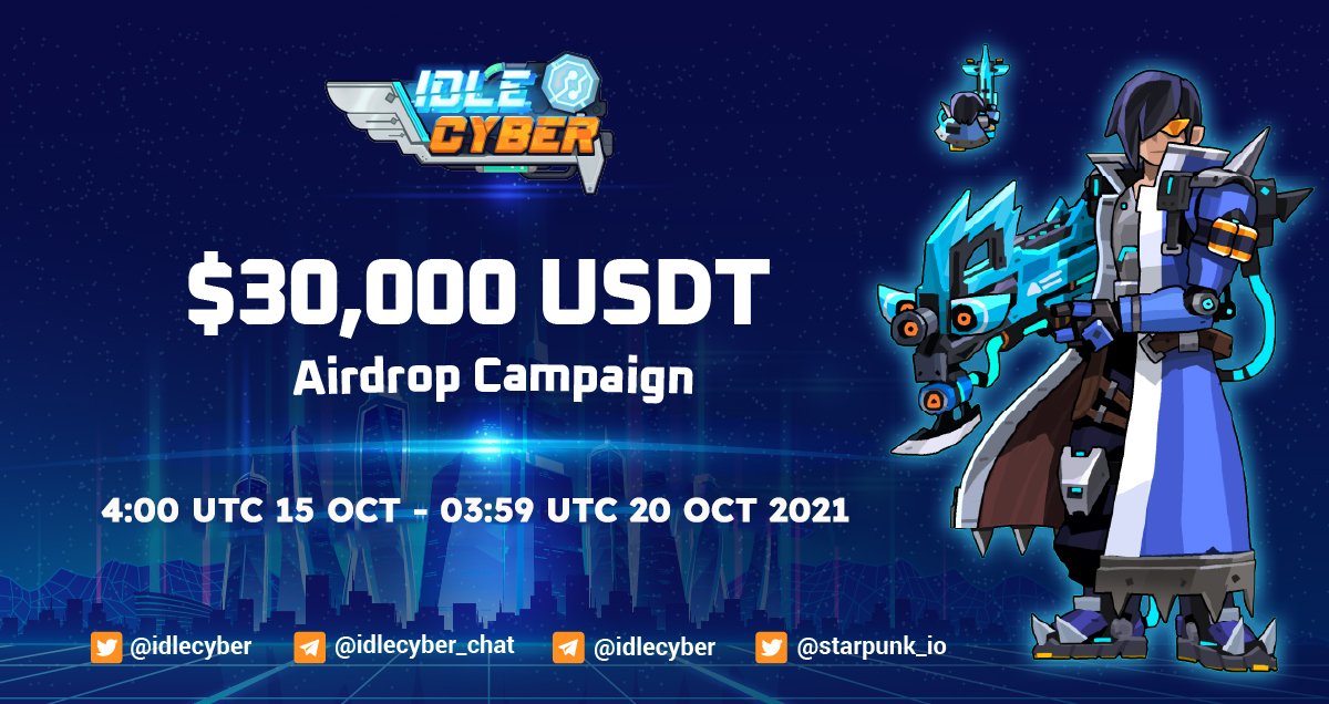 💵Idle Cyber Airdrop is live !!!

🏮Welcome to Idle Cyber official Global Community

Participate in our Airdrop and earn to $5 in AFK tokens for doing tasks and 1 Point for each referral.

Join our airdrop bot here:
t.me/IdleCyberAirdr…
