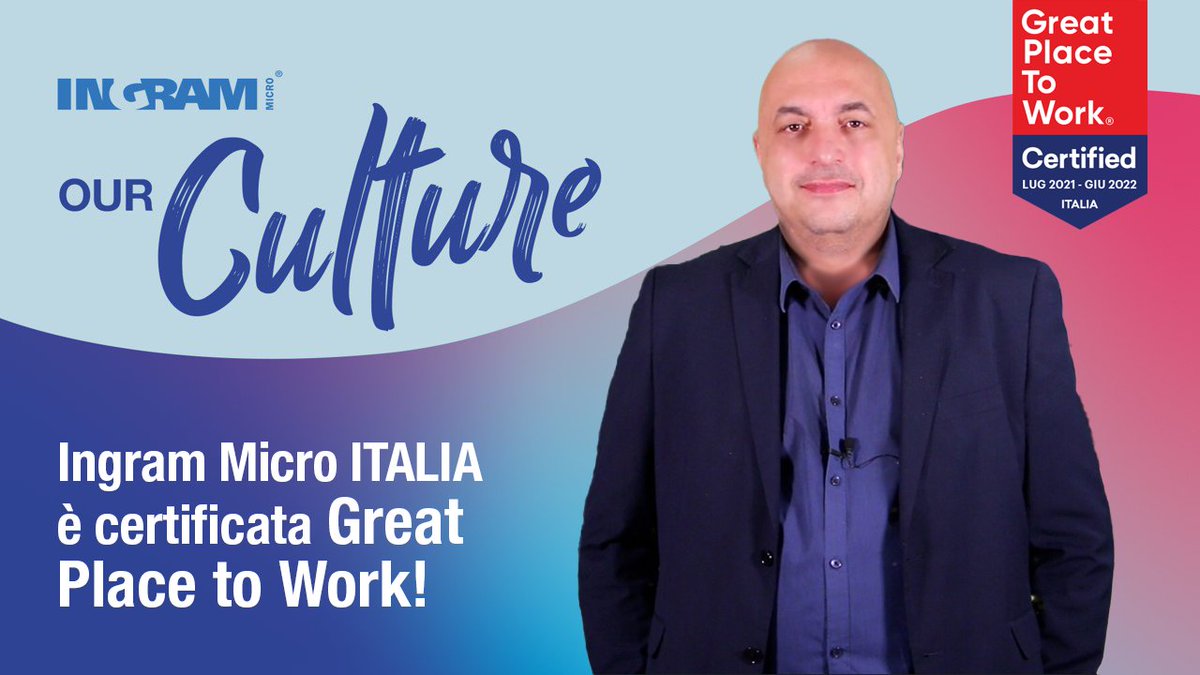 "𝗚𝗿𝗲𝗮𝘁 𝗣𝗹𝗮𝗰𝗲 𝗧𝗼 𝗪𝗼𝗿𝗸" è un luogo dove i dipendenti sono fieri del loro lavoro e 𝗰𝗼𝗹𝗹𝗮𝗯𝗼𝗿𝗮𝗻𝗼 per raggiungere 𝗼𝗯𝗶𝗲𝘁𝘁𝗶𝘃𝗶 𝗲𝗰𝗰𝗲𝗹𝗹𝗲𝗻𝘁𝗶. Siamo orgogliosi di condividere la 𝗰𝗲𝗿𝘁𝗶𝗳𝗶𝗰𝗮𝘇𝗶𝗼𝗻𝗲 𝗱𝗶 𝗚𝗣𝗧𝗪!

bit.ly/3j3uccR