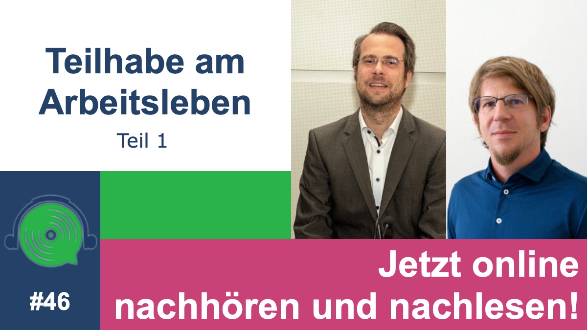 Jetzt online!👂👀

Teilhabe am Arbeitsleben (Teil 1)
❓Wie können die Chancen von Menschen in Werkstätten für behinderte Menschen erhöht werden, im allgemeinen Arbeitsmarkt beschäftigt zu werden?

▶︎Nachhören oder nachlesen unter barrierefrei-aufgerollt.at/sendung-46-tei… 

#aufgerollt