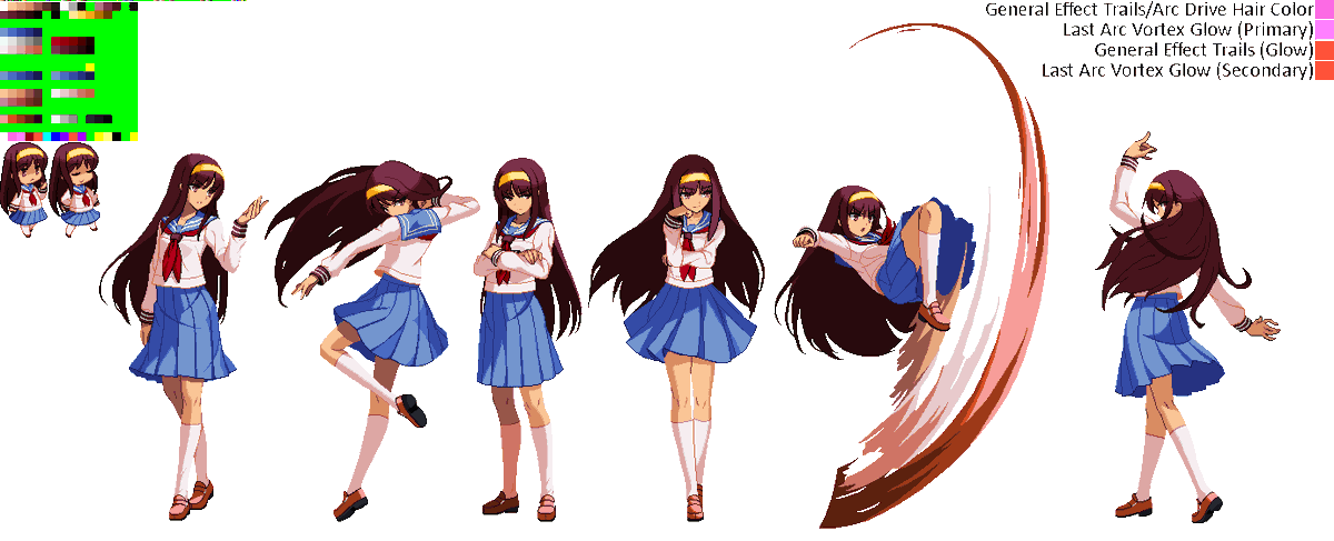 athena asamiya colors for akiha two different versions depending