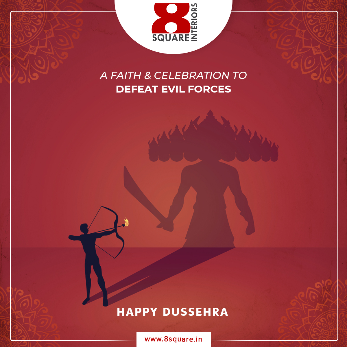 8squareblr's tweet photo. A faith &amp; celebration to defeat all kinds of evil forces
#happydussehra #dussehra #navratri #dussehrafestival #vijaydashmi #dussehracelebrations #dussehrawishes https://t.co/TevEcMiHDS
