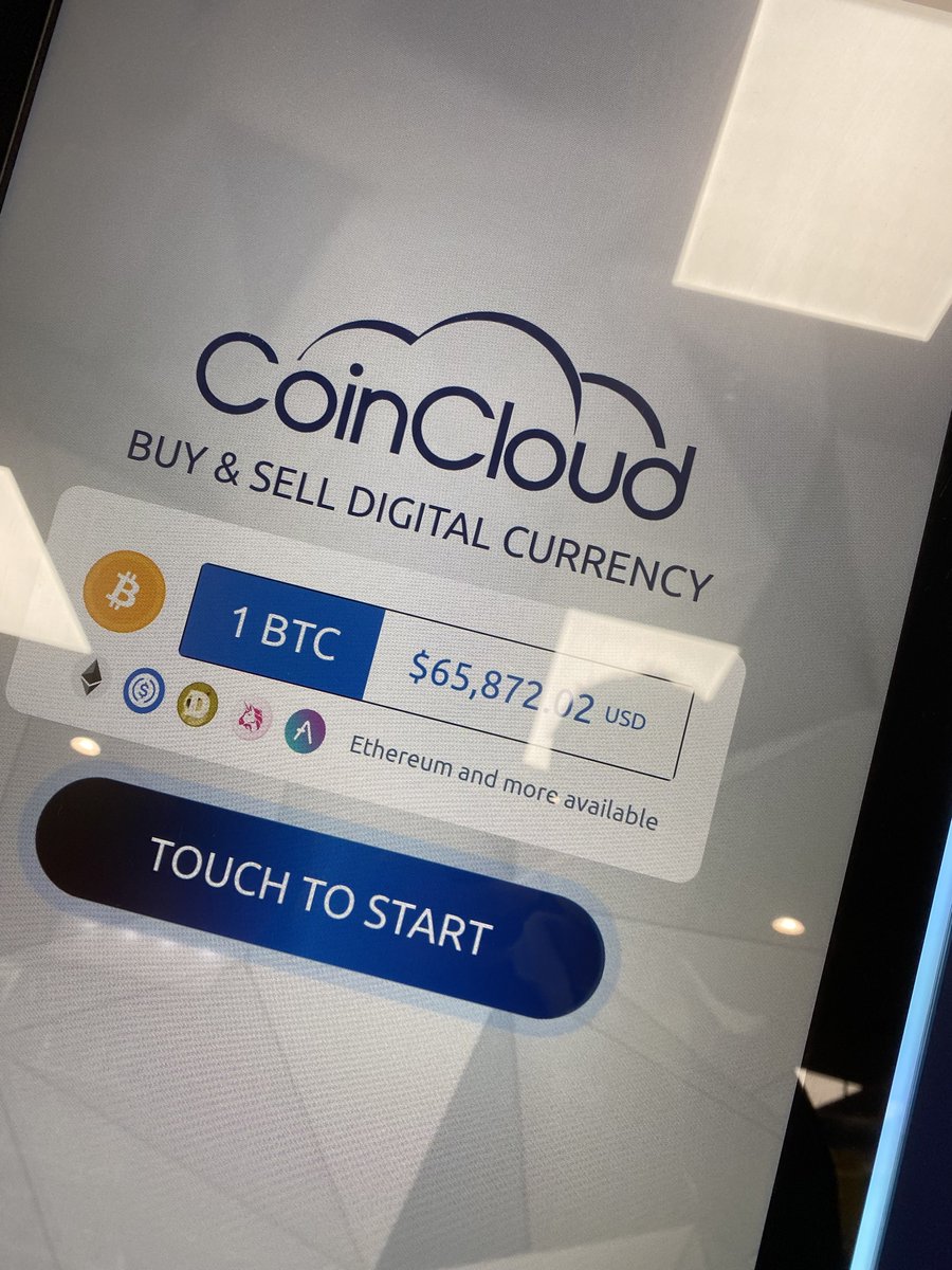 Ran into a Bitcoin ATM at a local grocery #BTC 😱