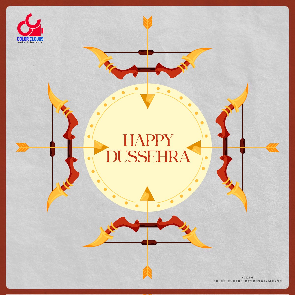 ColorCloudsEnt's tweet photo. May this auspicious occasion bring happiness, fortune and prosperity to your life. #HappyDussehra https://t.co/2Jh8Dbadyn