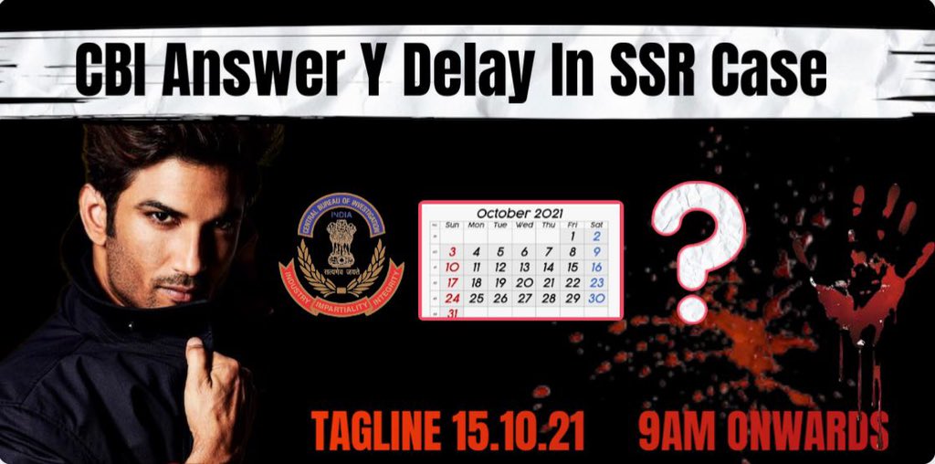nilotpalm6's tweet image. Why so much delay? 

CBI there is an urgent need to provide the public with an update.

What is going on? Respect public sentiment.

Tagline 9am

CBI Answer Y Delay In SSR Case