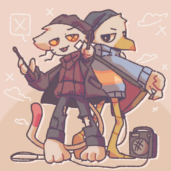 anvilcat and peebee :]

#pebblebrain #areyoualright #lovejoy 