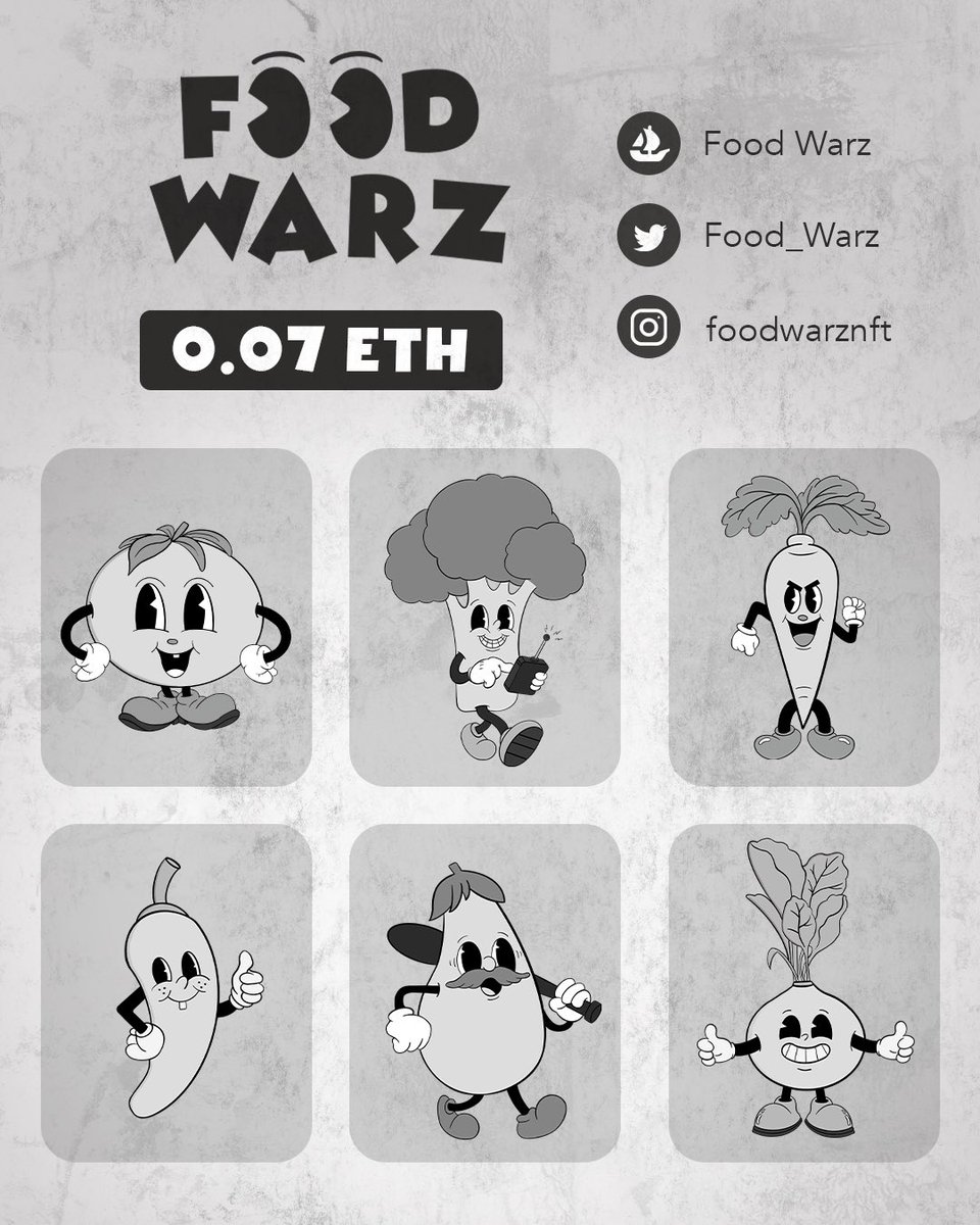Food_Warz's tweet photo. @p29nft GM! The characters of the first chapter of food warz are finally available! 🌭⚔️🍅  

Check them out on @opensea and don't let them beat you to your favorite piece. We'll see who wins! 

https://t.co/tmnbUgxGqm https://t.co/0QAO0K2dbM