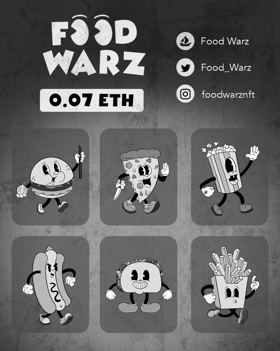 Food_Warz's tweet photo. @p29nft GM! The characters of the first chapter of food warz are finally available! 🌭⚔️🍅  

Check them out on @opensea and don't let them beat you to your favorite piece. We'll see who wins! 

https://t.co/tmnbUgxGqm https://t.co/0QAO0K2dbM