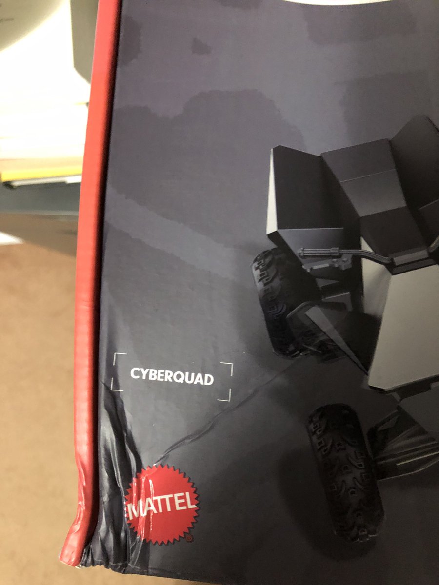 Tangski_TCG's tweet photo. @MattelCreations hello, my Tesla Cyber Truck came crushed… please help. Not happy with that. https://t.co/9v2kOuEFk6