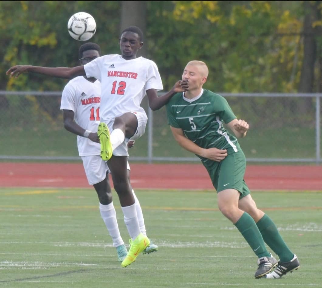 JIPhotoDept's tweet photo. Photos from the Manchester at Enfield boys soccer game Thursday at Enfield High school. Check out our free to view photo gallery on the Journal Inquirer's website. Staff Photos by Jim Michaud https://t.co/3GrnYWsmB5