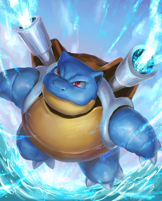 ポケモン青、発売日から25周年なのね!
パッケージを飾ったカメックスさん
#pokemon #Blastoise 