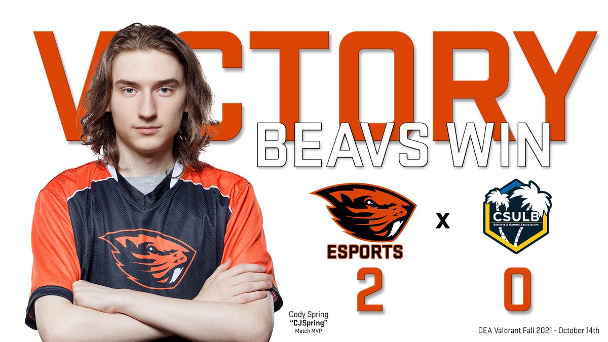 OSU #Valorant with another victory!

They beat <a href="/csulbesports/">CSULB Esports</a> 2-0 in <a href="/CEA_Hub/">Collegiate Esports Association</a> today. GGs CSULB

"CJ was farming and match MVPed both games. UNSTOPPABLE!" Waltz