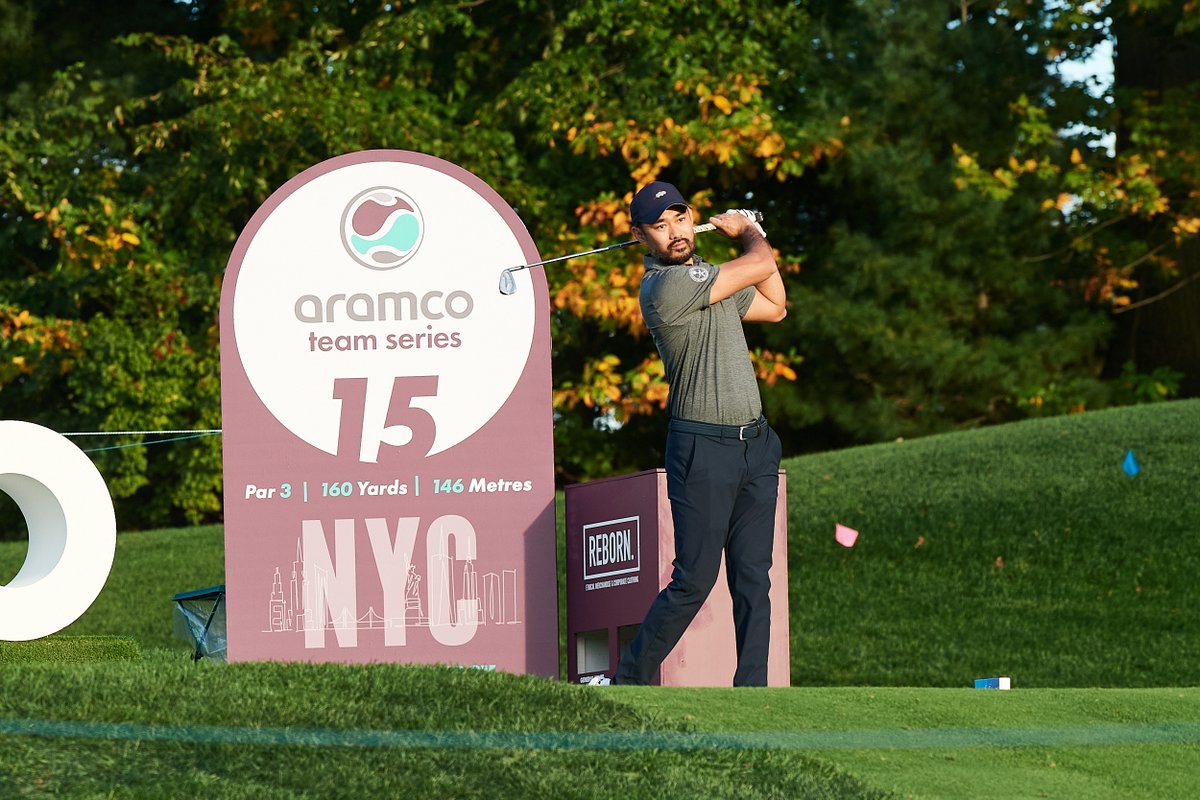 asiantourgolf's tweet photo. Our Commissioner and CEO, Cho Minn Thant, and his team are leading by 2 shots following the first round of the @Aramco_Series held in New York today👏👏👏
@LETgolf #TeamStrom https://t.co/VRlNGMNDwk