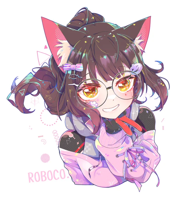 🍬🎃
#ロボ子Art 