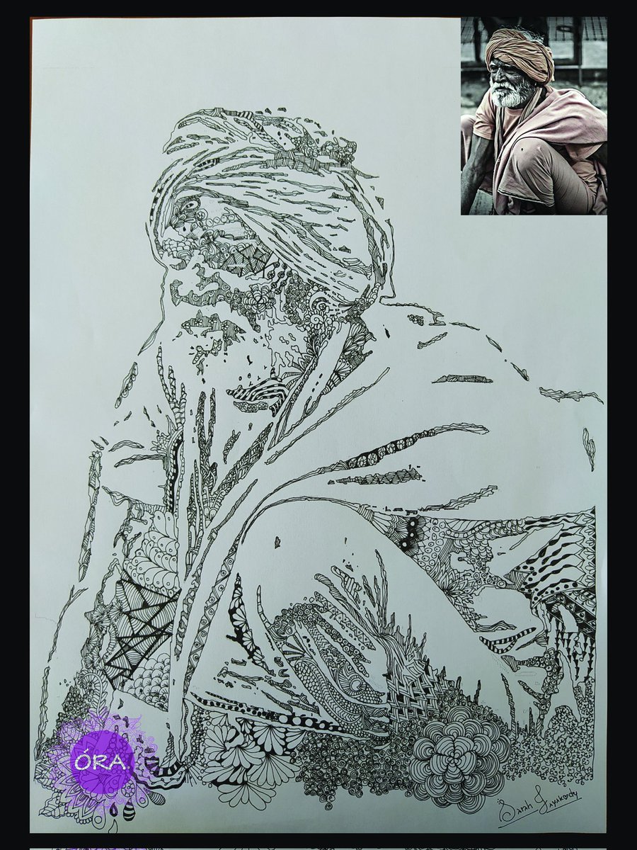 ORAartsbySarah's tweet photo. Old man....✍️ https://t.co/IEJ3M8Kdy1