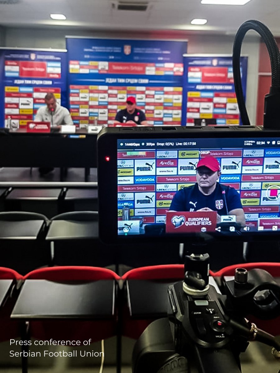 YoloLivTech's tweet photo. Live stream from Zoran Sakovic, he used YoloBox for 2 events: Press conference of Serbian football union with head coach Dragan Stojkovic, and The Fiba Women Euroleague 2021/2022 .
#yololiv #yolobox #yoloboxpro #streamingyoutube #streamsolution #atemmini #event #camera #gears https://t.co/JjA5GekwBO