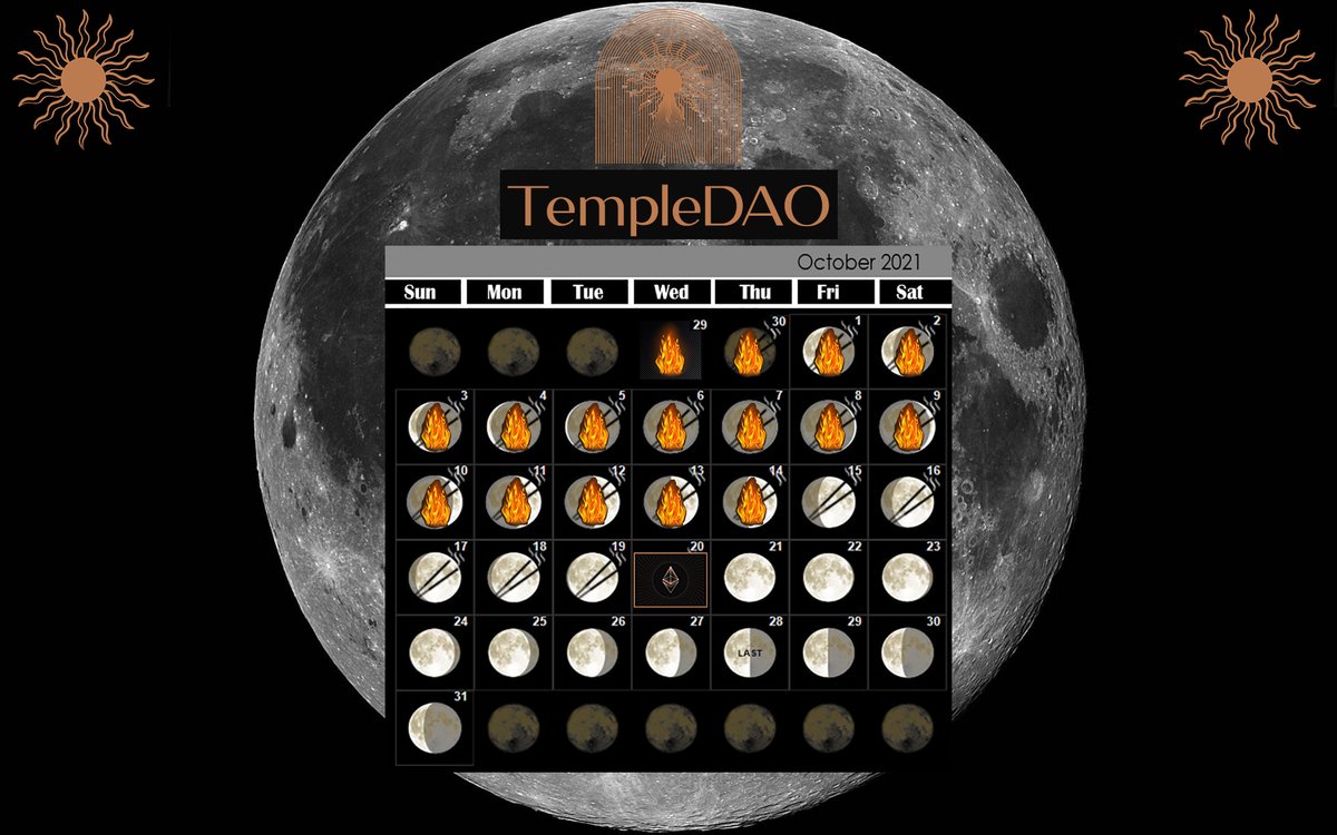 Boomarange7's tweet photo. ☀️6 Days 🌔 $temple #defi https://t.co/BkBlK8FCtY