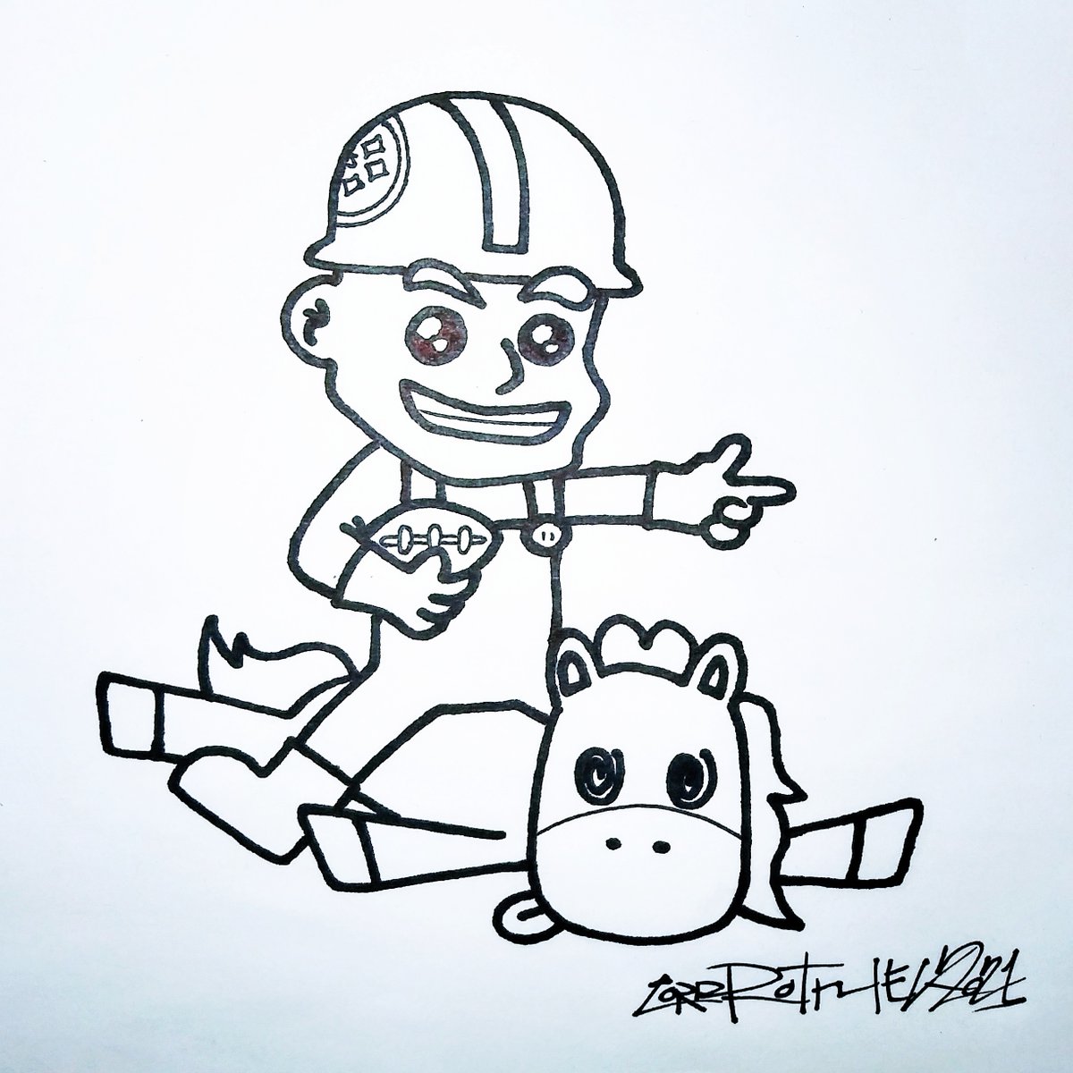 rothekz's tweet photo. π Les comparto el #dibujo que hice el domingo pasado del juego #DENvsPIT / Sharing with you the #drawing that I made last Sunday of the game #DENvsPIT
#Steelers #HereWeGo
#NFL #SteelerNation #SteelyMcbeam #havingfun https://t.co/3gP0stdwZJ