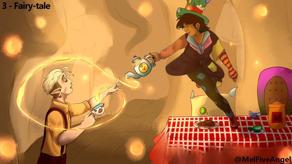 I know, I'm late, so sorry, but here we go

Day 3 - Fairy-tale of #lunterweek 

#lunterweek2021 #lunter #goldenluz #LuzxHunter
 <a href="/lunterweek/">💛💜</a>