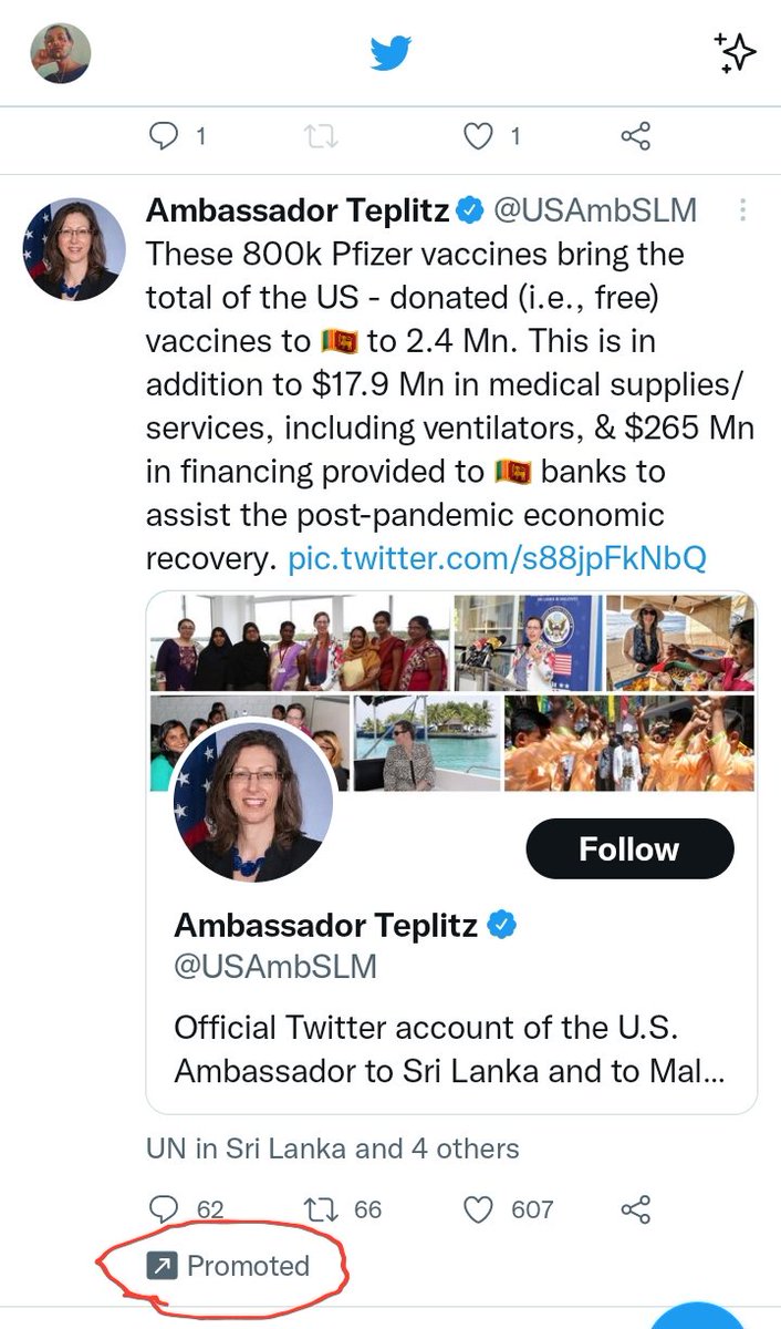 discocarpet's tweet photo. hmmm...so you're promoting a tweet to boast about donating vaccines and money. it's almost like you're trying to achieve some other goal than actually helping people. whats the goal here? 1/6 https://t.co/87YwGSgQpl