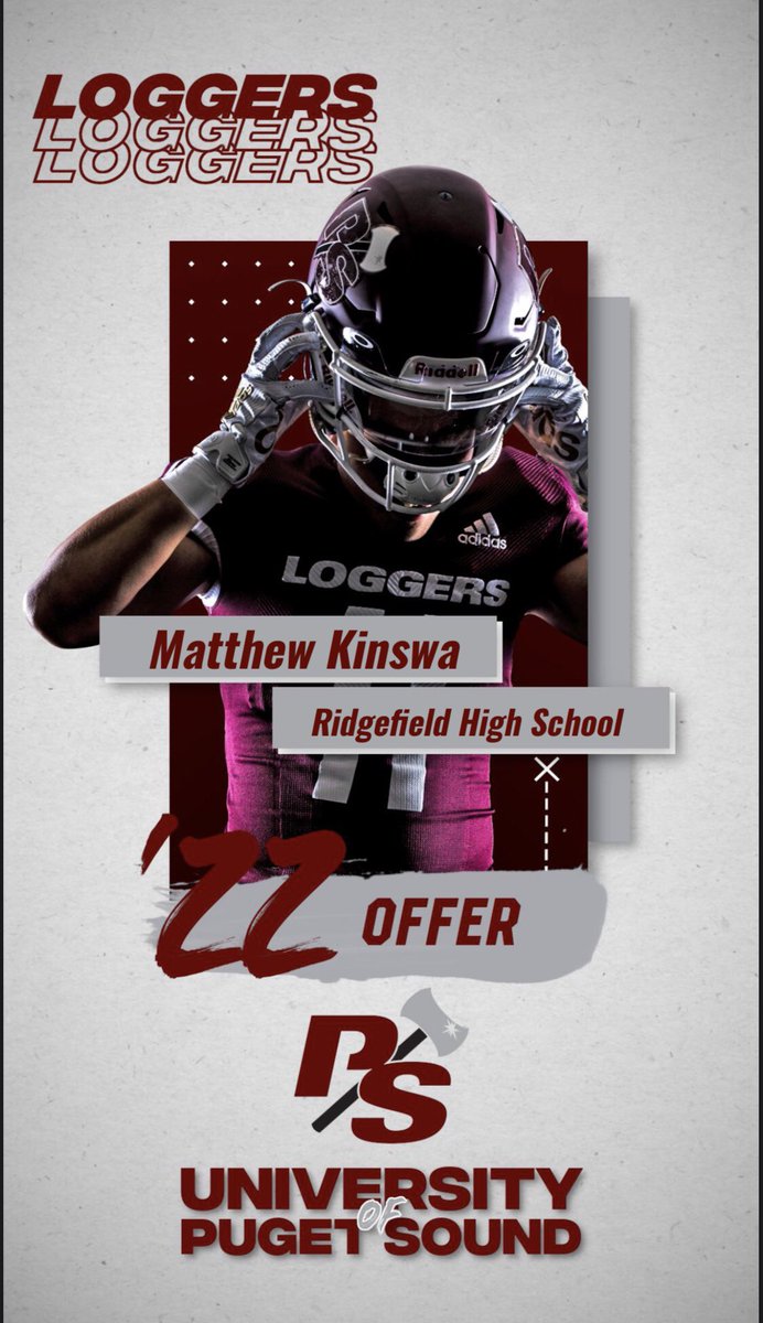 Matthew_kins's tweet photo. After a great phone call with @CoachCarskie I am blessed and extremely humbled to announce that I have received my 3rd official offer from the University of Pudget Sound @RHSSpudderFB @BrandonHuffman @RylandSpencer @PSLoggers https://t.co/ajrpLSesPw