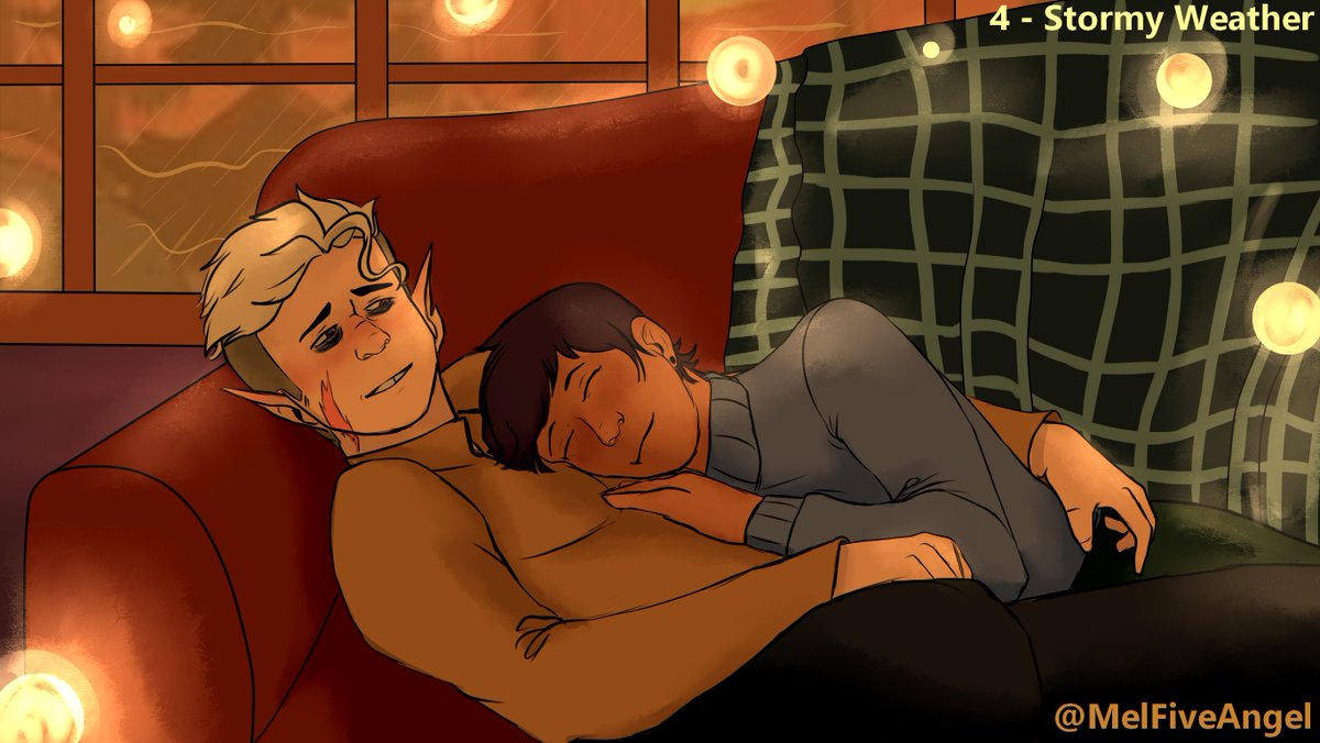 I'm late, but here we are :D

Day 4 - Stormy Weather of #lunterweek 

#lunterweek2021 #lunter #goldenluz #LuzxHunter
 <a href="/lunterweek/">💛💜</a>