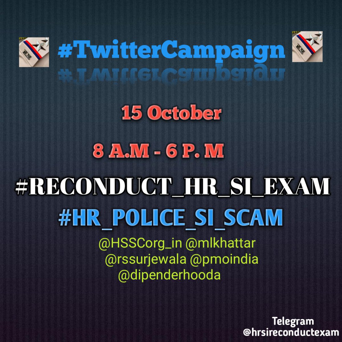 AshuS420's tweet photo. Hum sbka ek hi nara ek hi shift me ho paper dobara🙏🙏🙏
#HR_POLICE_SI_SCAM
#RECONDUCT_HR_SI_EXAM
@PMOIndia 
@cmohry 
@HSSCorg_in 
@mlkhattar https://t.co/i0DW45vlcm