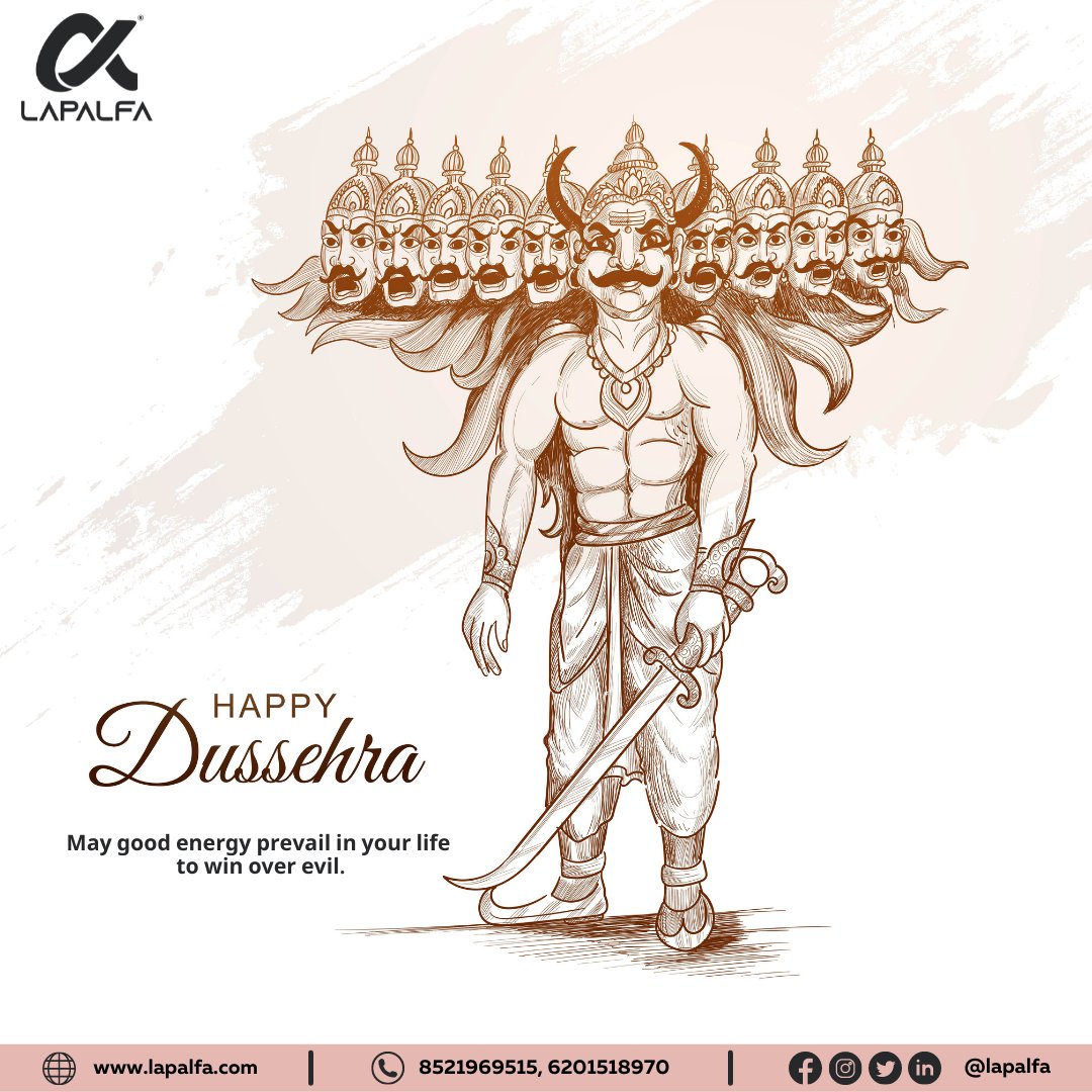 May good energy prevail in your life 
to win over evil.
Happy Dussehra 
..
#lapalfa #laptopshop #dussehra #happydussehra