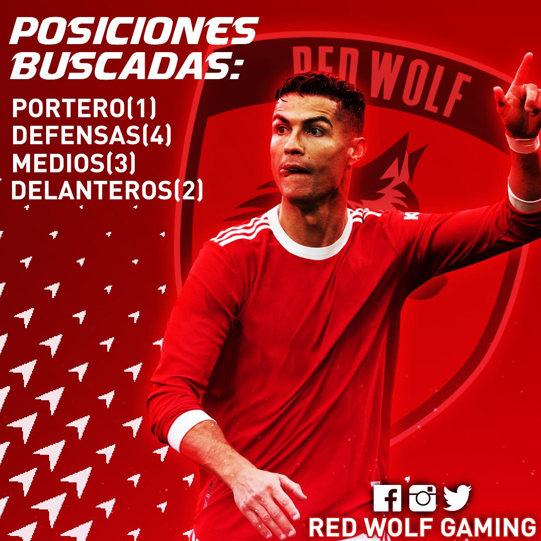 RedWolfFIFA's tweet photo. Buscamos jugadores para ligas de clubes pro (XBOX ONE)
-Responsabilidad para entrenar/partidos
-Comunicación por voz (discord) https://t.co/Zc6Ptwoxal