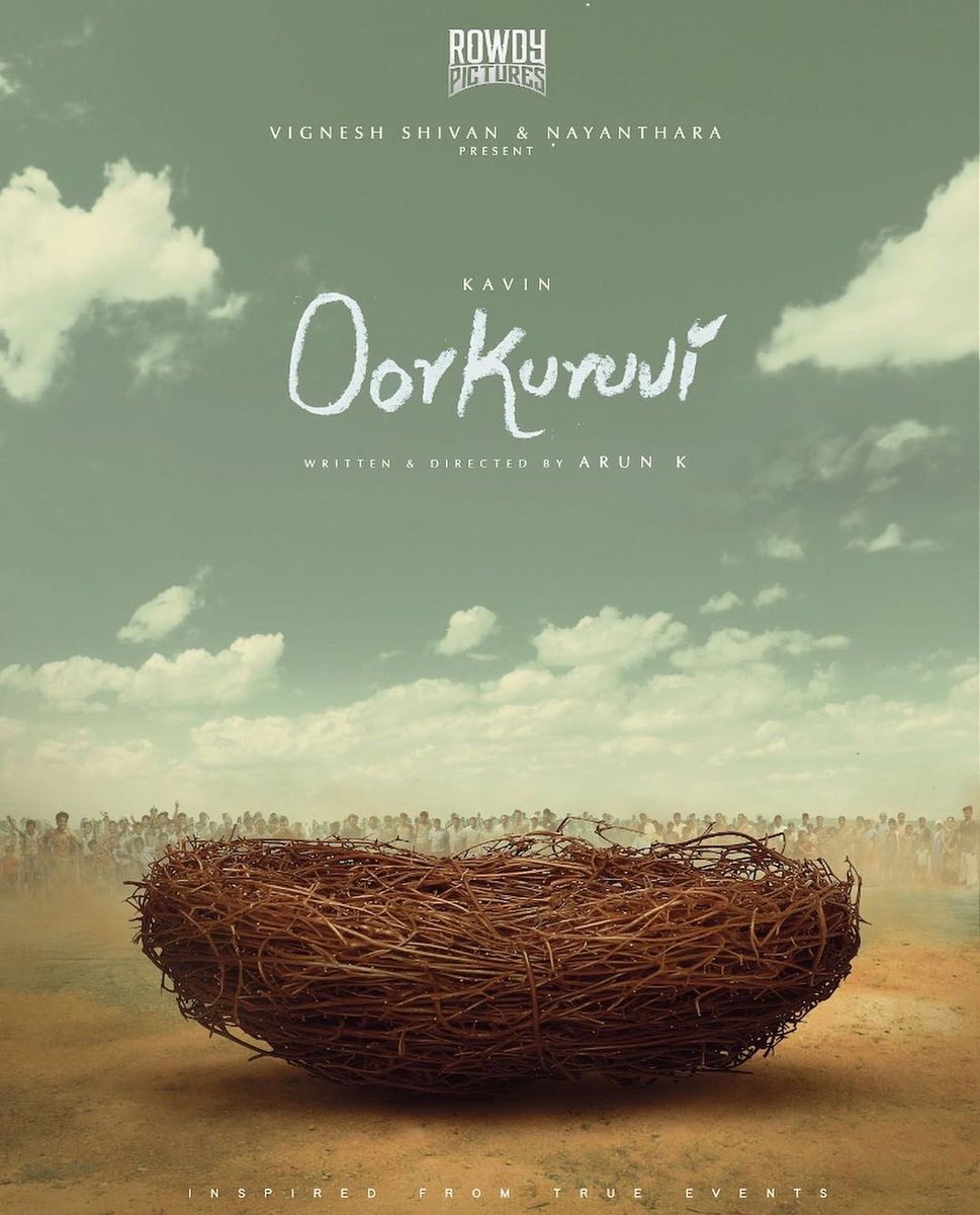 NayantharaU's tweet photo. #OorKuruvi starring @Kavin_m_0431, directed by @arunpatrician and produced by @VigneshShivN 🎥👍 https://t.co/EnwSvmGOyh