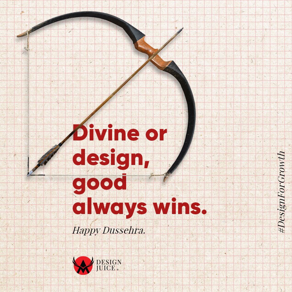 design_juice's tweet image. Design keeps evolving with the times, but in its impact, but in its impact, it&apos;s timeless. It&apos;s indispensable. Like an age-old truth. Be it divine or design. Good always wins. #HappyDussehra!

#DesignForSocial #DesignForDigital #DesignForGrowth