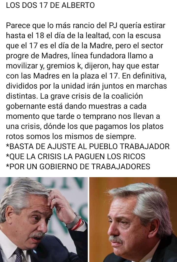 LA LEALTAD, DE UNOS, Y OTROS