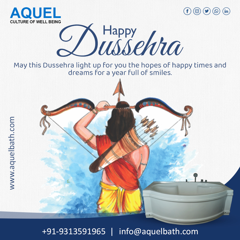 aquelbath's tweet image. #HappyDussehra #dussehra2021 #indianfestival #Ramayan #VijayaDashami  #bathtub #jacuzzi #AntiquityBathtub #luxury #aquelbath #swimmingpool #bathroomdecor