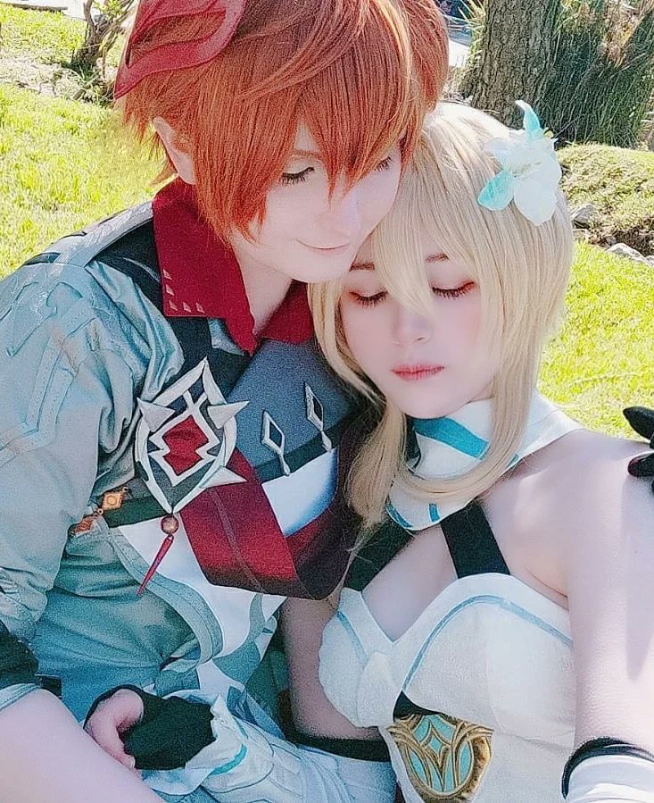 Тарта с булочкой Люмин
 🌸<a href="/KumiTenshi/">Kumi Tenshi 💛</a>🌸
За время карантина это наш 
Первый фест в японском парке🌸
✨Как долго мечтал об этом ✨
💛💙💛💙💛💙💛💙💛💙💛💙💛
#GenshinImapct #GenshinImpactcosplay #tartaglia #childe #cosplay #LUMINE #luminecosplay