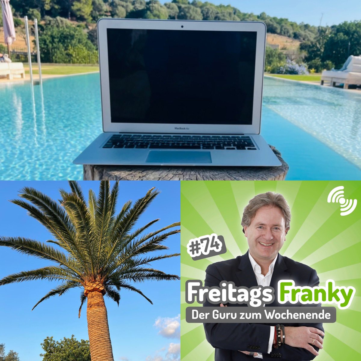 frankzdeluxe's tweet photo. Weltpremiere: Der #podcast „FreitagsFranky“ wurde diesmal unter einer Palme 🌴aufgenommen. Wieder steckt jede Menge drin. Aber hört selbst🎤😉 @AclippPr @landaumedia @Uwe_Mommert @zunicker @flewinski @HerrSchleinig @LEGO_Group @KiddinxMedia @radiopragentur https://t.co/hcpGLu0zsM https://t.co/IWZPZRcIgB