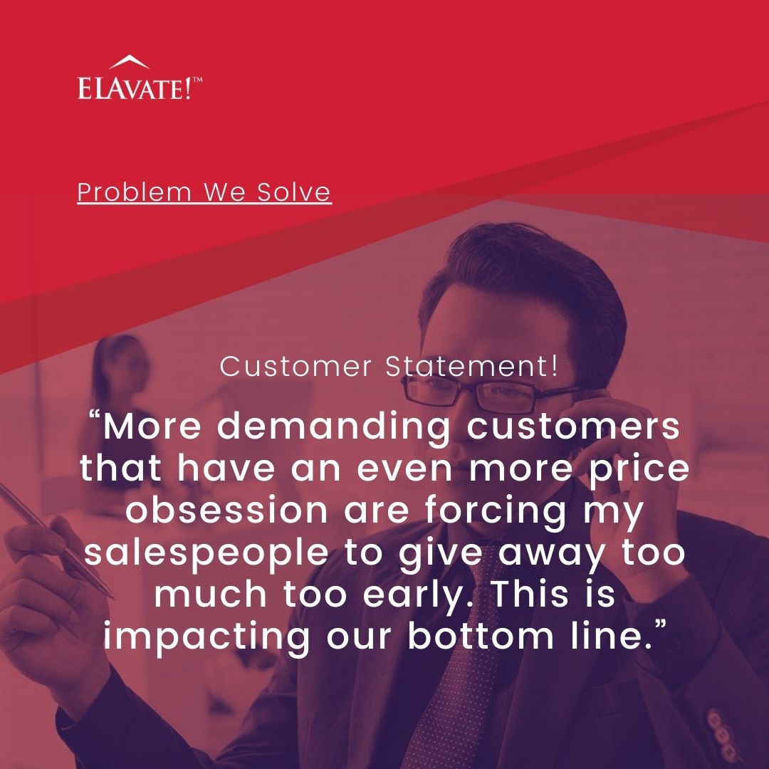 ELAvateSales's tweet image. These are real problems that ELAvate has solved for our customers through training, consulting and getting results.
ow.ly/4S6G50GrPbQ

#ELAvateGlobal #problemwesolve #salesandservice #salesproductivity