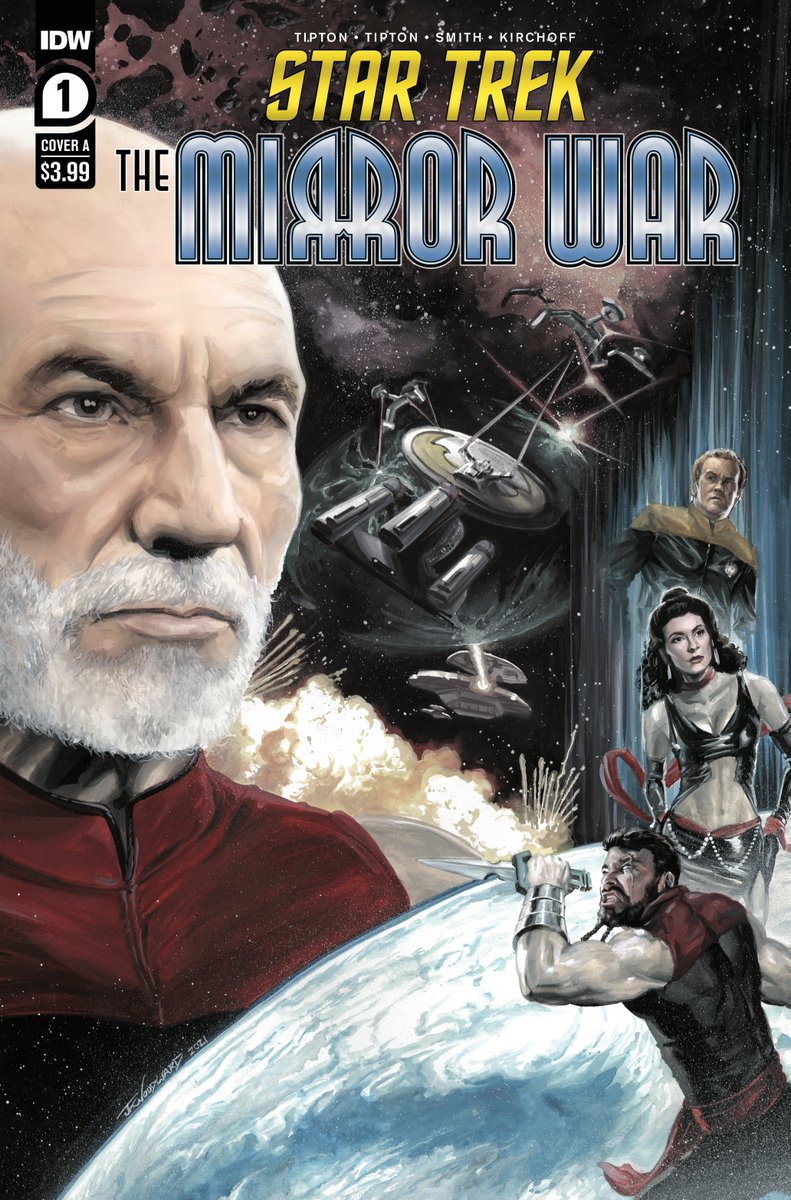 TrekCollective's tweet photo. Issue #1 of IDW's The Mirror War comic series out this week. Check out numerous covers, preview pages, and artwork from the book: https://t.co/GmUaTBegR8 https://t.co/a3sSectSon