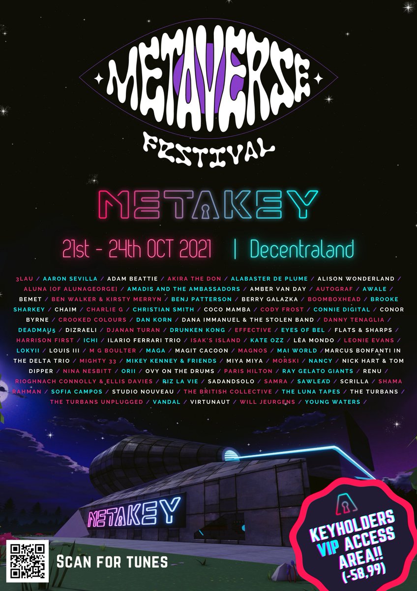 themetakey's tweet photo. Getting excited for the Metaverse Festival next week!

Will be listening to this playlist all weekend long  🎶🎉

https://t.co/CiEzOhvn3L https://t.co/L3uGYaaS4Q