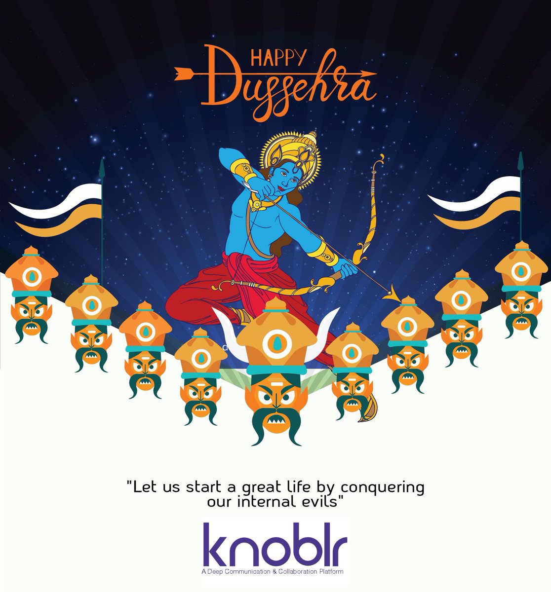 May this Dussehra dispel gloom and misery and bring you happiness and prosperity. Happy Vijayadashami!

Visit us: knoblr.com
Contact us :
Email: team@knoblr.com
Tel No: 9958573454
Toll free No: 1800-889-3656

#dusshera #vijaydashmi

#knoblr #students #teachers