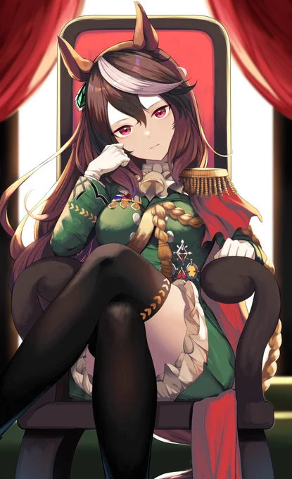 skeb依頼で描かせていただいたルドルフ会長です。リクエストありがとうございました! #ウマ娘 