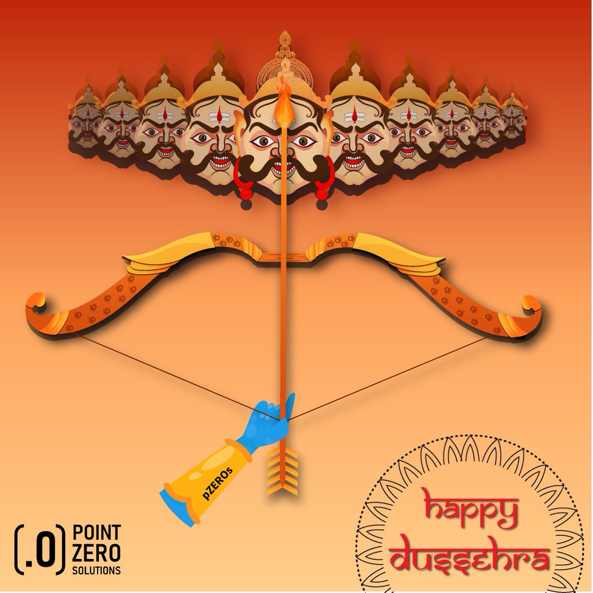 pzer0s's tweet photo. “Shooting arrows at the multiple heads never kills the problem, one head replaces another, killing it will take just one focused shot at the heart of the problem.”
― Shahenshah Hafeez Khan
Happy Dussehra..
#pZEROs #VijayaDashami #Navratri #celebration #indianfestival #pointhai https://t.co/dpYkcIl4If