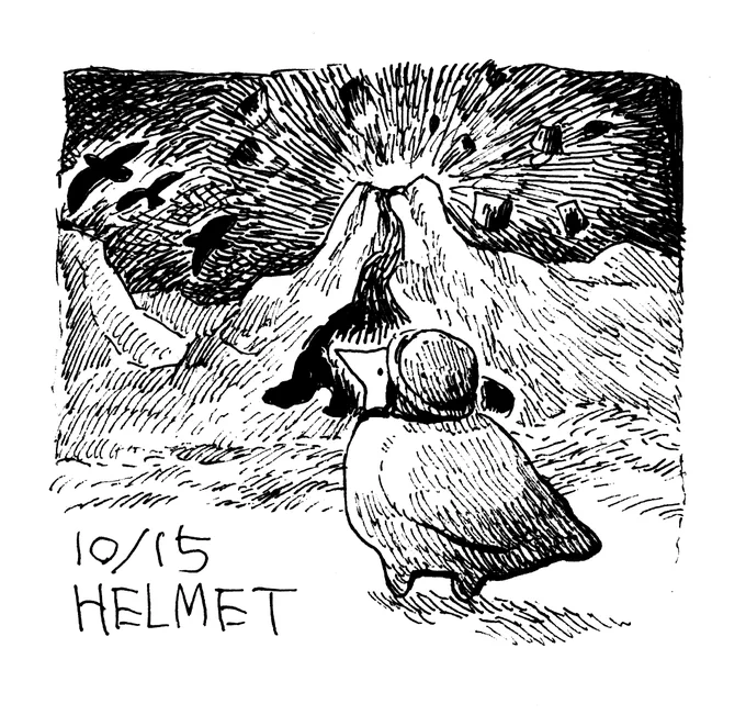 15:HELMET
 #inktober2021 