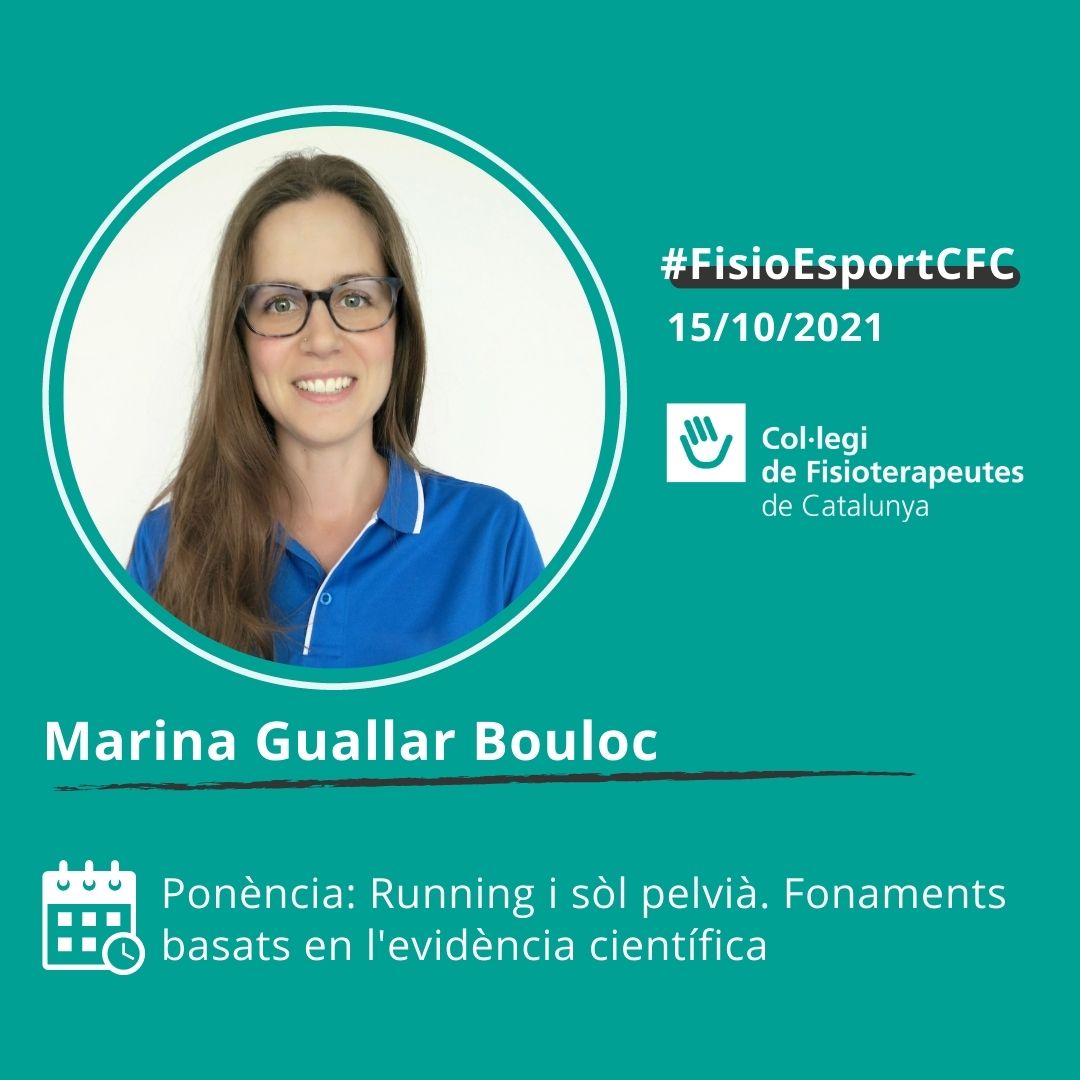 ColFiCat's tweet photo. Ara és el torn de @MarinaGuallar fisioterapeuta, màster en FNME i en Reeducació del sòl pelvià que  ens presenta la ponència “Running i sòl pelvià. Fonaments basats en l’evidència científica”
#FisioEsportCFC https://t.co/EUJkgJviHH
