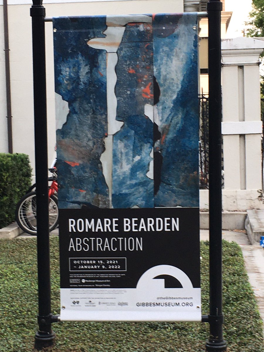 tracyfitzart's tweet photo. Great opening reception for @neubergermuseum Romare Bearden Abstraction show @theGibbesmuseum last night. So glad to see its national tour starting.  Thanks @AmFedArts @RomareBearden and @MorganStanley https://t.co/BOsv0pYnBW