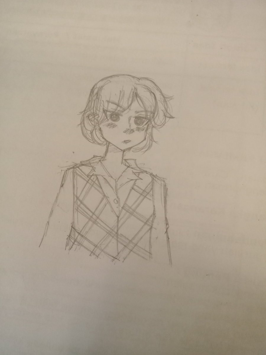 QuestAngels's tweet photo. I'm in English class and i just doodled this on the back of a tuition homework book that is completely unrelated to the current class lol
#ishouldconcentrateinclass #art #doodlinginclass https://t.co/1GiaMLCqOy