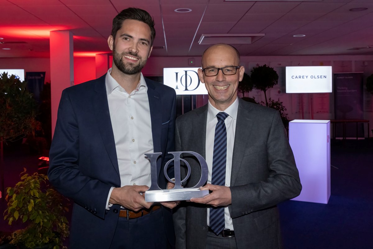 Hugely proud of our CEO, Olly Duquemin, for taking home IoD Director of the Year. Winning alongside Alan Bates from Guernsey Electricity and Alan Roper from Blue Diamond Group, we're delighted to see Olly's leadership recognised.

#IoDConvention21 #DirectoroftheYear #leadership