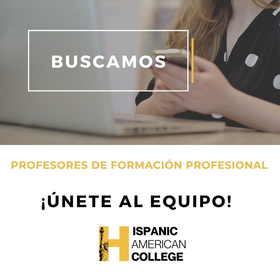 #OfertaLaboral 🧐 Estamos buscando para su nuevo centro en La Coruña #Galicia a profesores de Formación Profesional

✉️ Solicitudes hasta el 10/11 a atencionalcliente@globalhac.com

✔️ Más información: acortar.link/tXAxdM

#FP #Profesores #HispanicAmericanCollege #HAC #Empleo