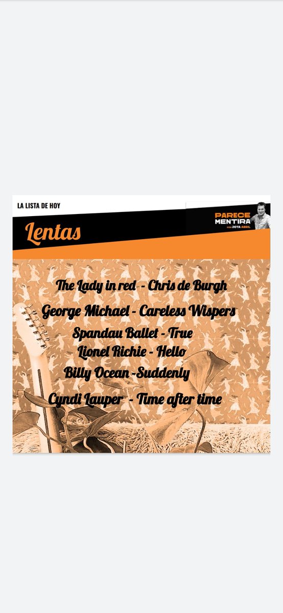 ¿Con qué canción "arrimaste cebolleta"? ¿Le tiraste los tejos a tu chico después de bailar alguna de estas "lentas" en los 80? #PareceMentira en <a href="/Melodia_FM/">Melodía FM</a>