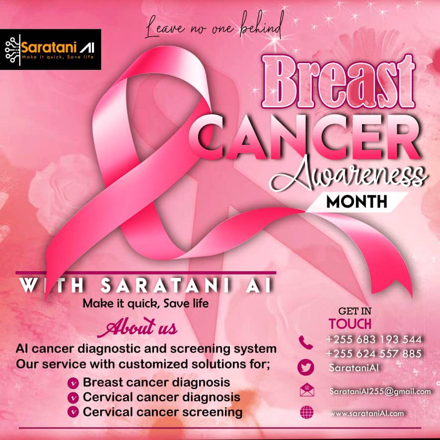 #BreastCancerAwarenessMonth 
~Maintain a healthy weight 
~Consuming a healthy diet 
~Stay active (do exercises)
~Don’t smoke 
~Breastfeed if possible 
~Make screening a priority 

Early detection for your Protection 
#MakeItQuick  #SaveLife
