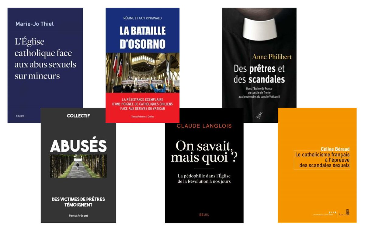 Pour mieux comprendre la crise des #abussexuels dans l’#Église, la rédaction vous propose une sélection d’#ouvrages dont la revue des #livres a fait mention ces dernières années 👉 gqtl.mjt.lu/nl2/gqtl/mjszx…
#rapportSauve #CIASE